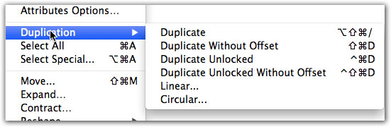 Duplicate Menu Duplicate Menu