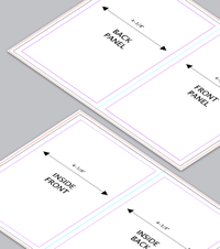 Blank Half Fold Guides Brochure Template